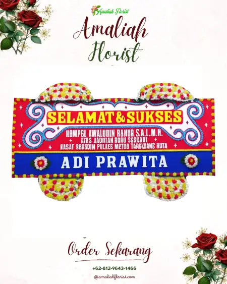Papan Bunga Ucapan Selamat Arso